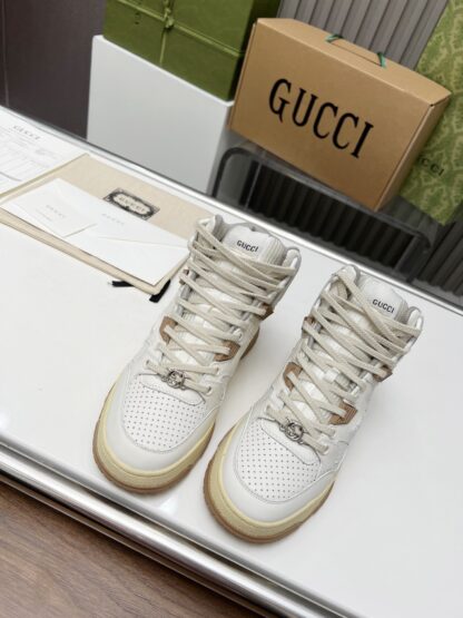 Gucci high and low top distressed sneakers
