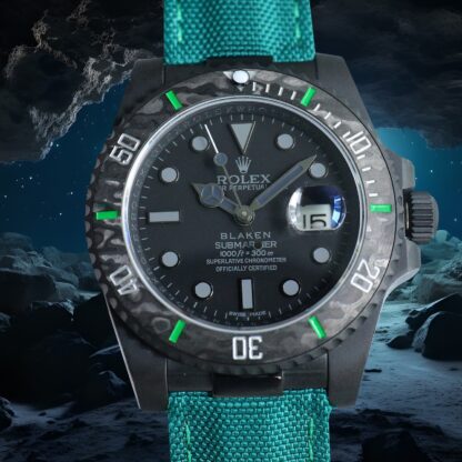 Rolex Sandblasted Carbon Fiber Black Submariner Modified Punk Robot Set - Image 2