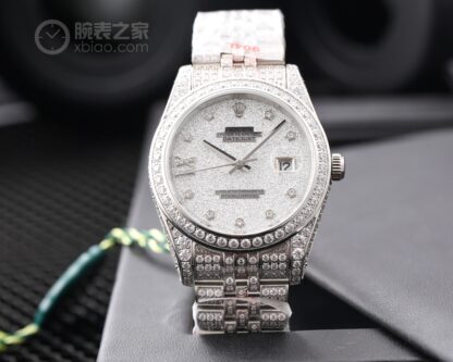 Rolex Logbook with Full Diamonds - Rich and Luxurious Edition - Image 2