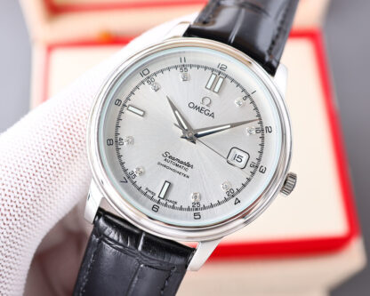 Omega watch with imported cowhide strap and original clasp - Image 2