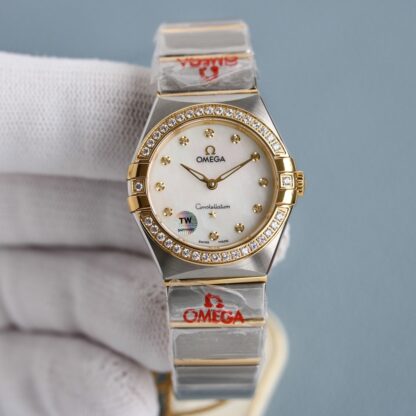 Omega women's Constellation series 28mm quartz wristwatch - Image 2