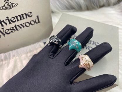 Vivienne Westwood Heart Enamel Ring - Image 2