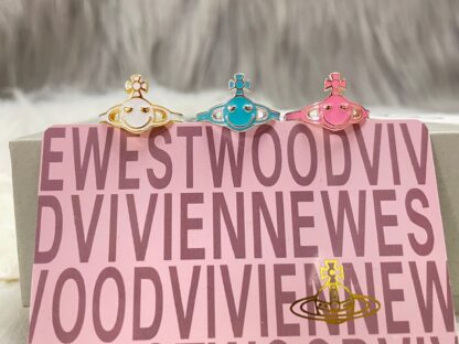 Vivienne Westwood Spring/Summer New Saturn Colored Enamel Ring - Image 2