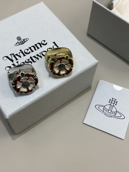 Vivienne Westwood flower color enamel ring - Image 2