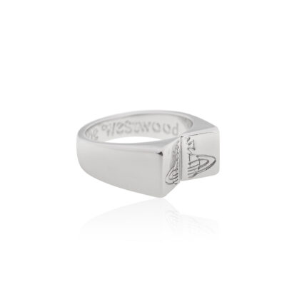 Vivienne Westwood Cracked Square Saturn Ring - Image 2