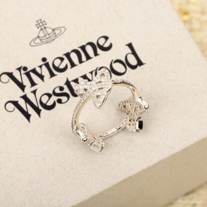 Vivienne Westwood Full Diamond 3 Saturn Ring - Image 2