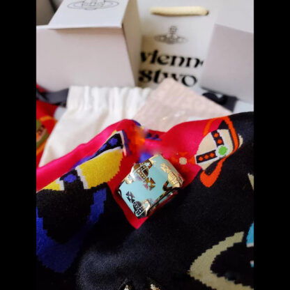 Vivienne Westwood Upper and Lower Saturn Lacquer Ring - Image 2