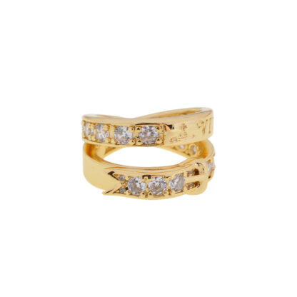 Vivienne Westwood Double Circle Belt Buckle Letter Ring - Image 2