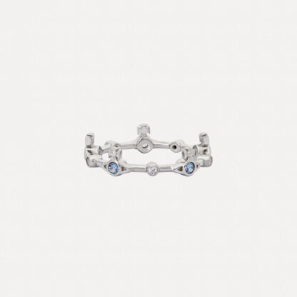 Vivienne Westwood Round Diamond Bamboo Saturn Ring - Image 2