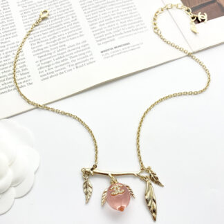 Chanel Vintage Peach Necklace