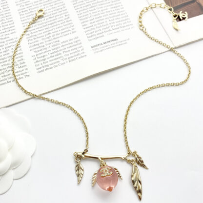 Chanel Vintage Peach Necklace