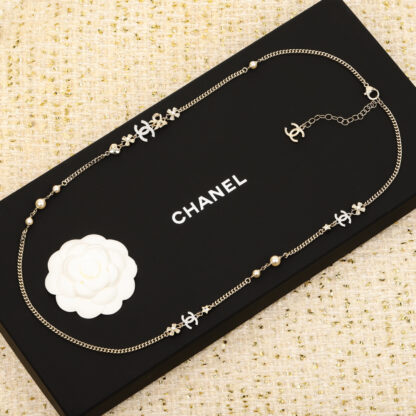 Chanel Bow Chain Sweater Necklace - Image 2
