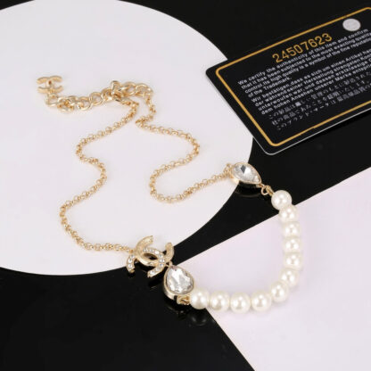 Chanel simple and generous pearl necklace - Image 2