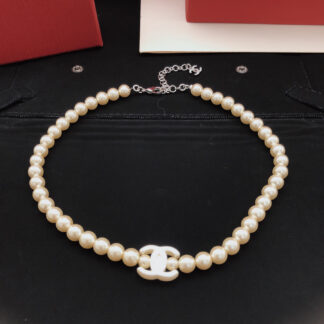 Chanel Simple Pearl Necklace