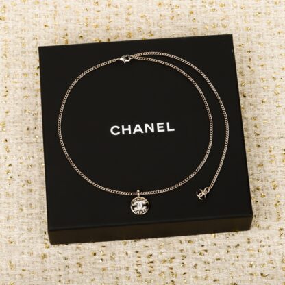 Chanel gold coin letter necklace - Image 2