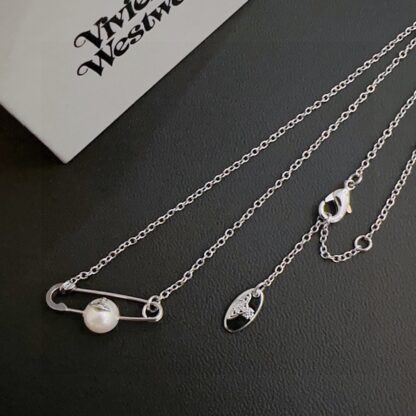 Vivienne Westwood Classic Pearl Saturn Necklace - Image 2