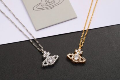 Vivienne Westwood crystal Saturn necklace - Image 2