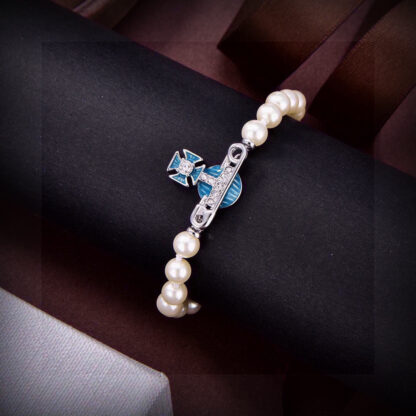 Vivienne Westwood Saturn Pearl Necklace - Image 2