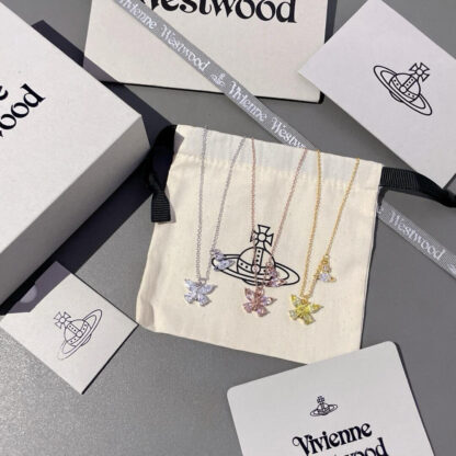 Vivienne Westwood diamond Saturn necklace - Image 2