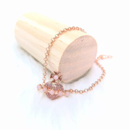 Vivienne Westwood OONA Heart Pearl Saturn Bracelet Women - Image 2