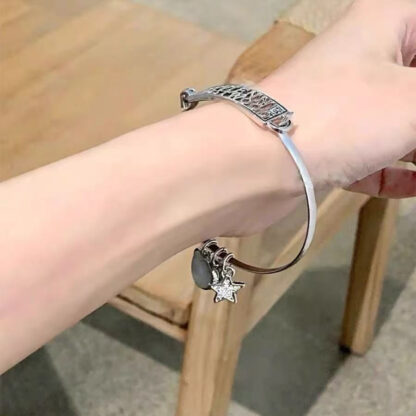 Vivienne Westwood Heart Star Letter Saturn Bracelet - Image 2