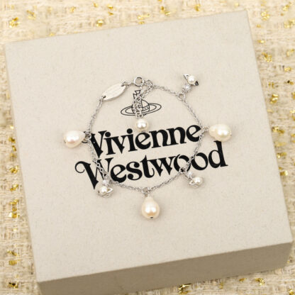 Vivienne Westwood Baroque Pearl Multi-Saturn Bracelet - Image 2