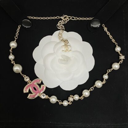 Chanel exquisite enamel double C necklace - Image 2