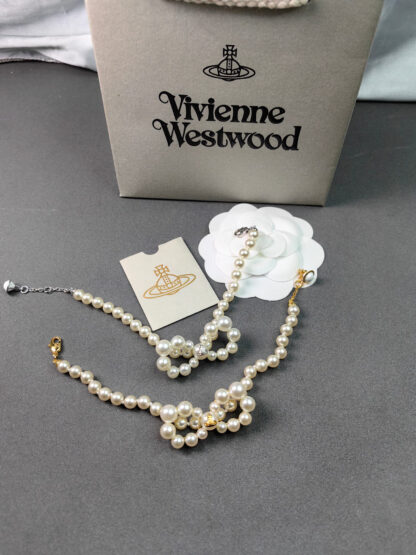 Vivienne Westwood Bow Pearl Bracelet - Image 2