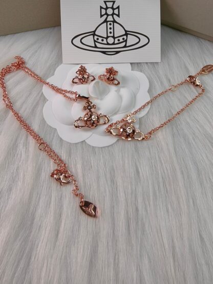 Vivienne Westwood Thorn Wreath Saturn Necklace Bracelet - Image 2