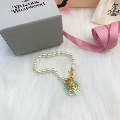 Vivienne Westwood Green Rubber Star Bracelet - Image 2