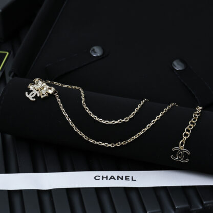 Chanel hollow bow necklace - Image 2