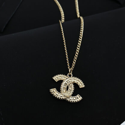 Chanel full diamond letter necklace - Image 3