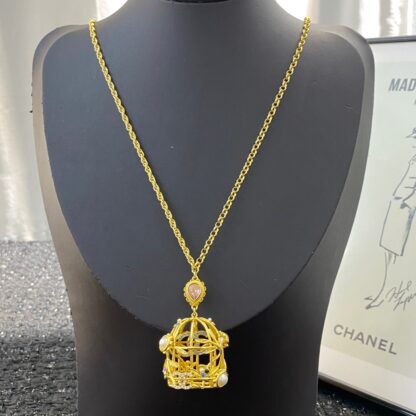 Chanel bird cage long necklace - Image 3