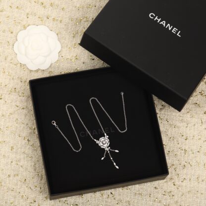 Chanel Camellia Diamond Necklace - Image 2