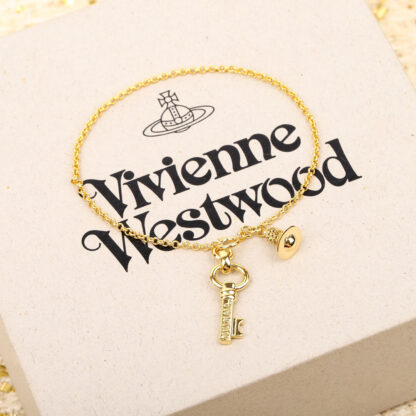 Vivienne Westwood Key Saturn Double Charm Bracelet - Image 2