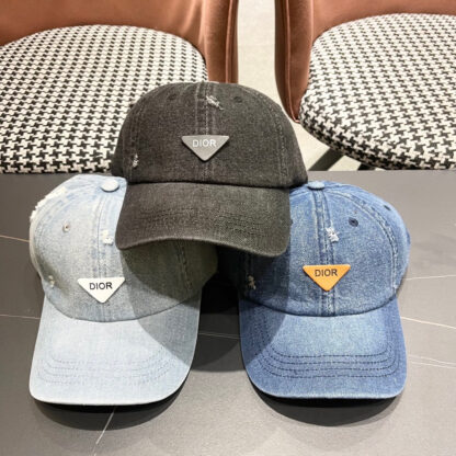 Dior triangle logo simple baseball cap - Image 12