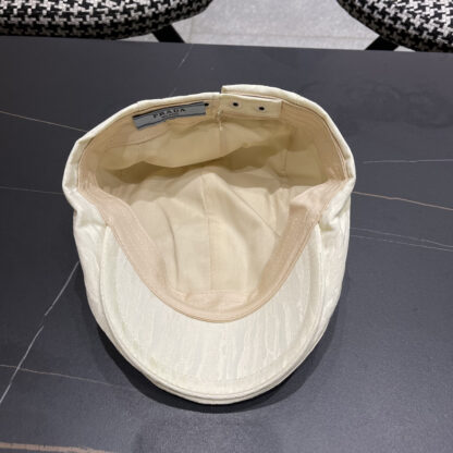 Prada Spring and Summer Lightweight Fashion Retro Peaked Cap - Image 11