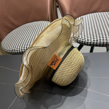 Dior high-end elegant wide-brimmed sun hat - Image 11