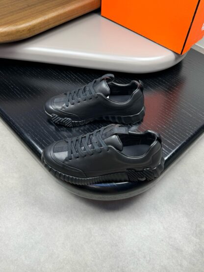 Hermès high-end black thick-soled casual shoes - Image 3