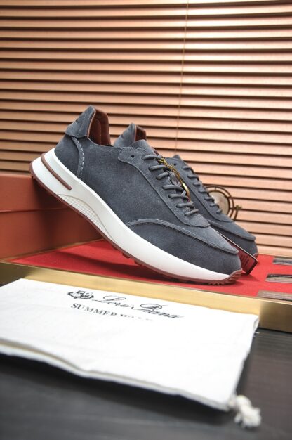 Hermès classic dark grey cashmere loafers - Image 3
