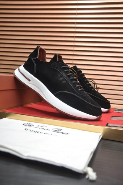 Hermès classic black and brown cashmere sneakers - Image 3