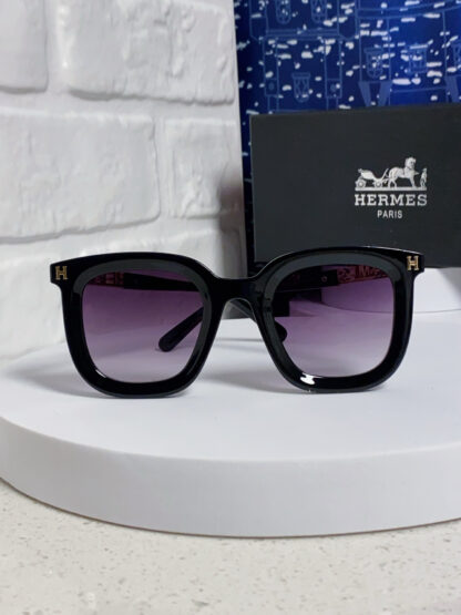 Hermès retro square versatile high-end sunglasses - Image 2