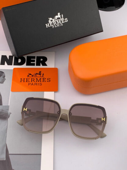 Hermès Spring Luxury Fashion Square Frame Sunglasses