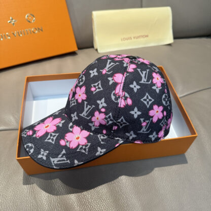 Louis Vuitton TM MONOGRAM CHERRY BLOSSOM PRINTED BASEBALL CAP - Image 3