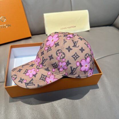 Louis Vuitton TM MONOGRAM CHERRY BLOSSOM PRINTED BASEBALL CAP - Image 3