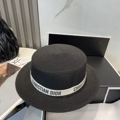 Dior all-match flat straw hat - Image 4