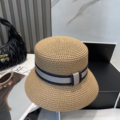 Dior versatile fashion straw hat - Image 4