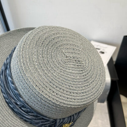 Louis Vuitton Gold and Straw Hat - Image 3