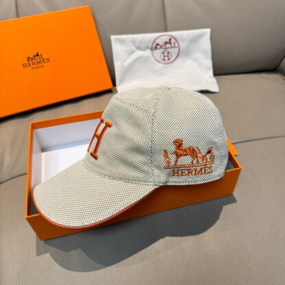 Hermès canvas breathable baseball cap - Image 3