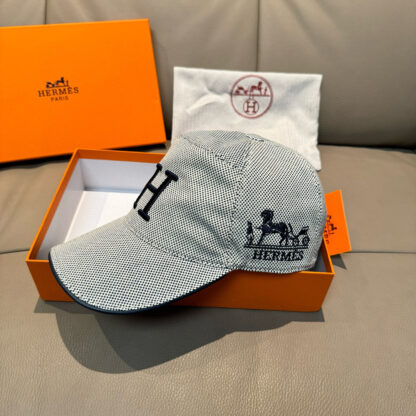 Hermes canvas breathable baseball cap - Image 3